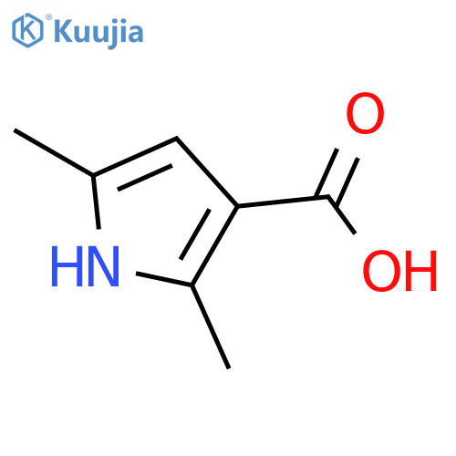 2,5-Dimethyl-1H-pyrrole-3-carboxylic acid structure