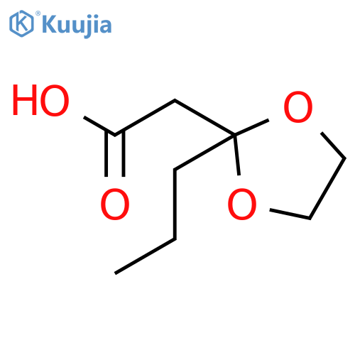 2-Propyl-1,3-Dioxolane-2-acetic Acid structure