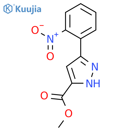 Methyl 3-(2-nitrophenyl)-1H-pyrazole-5-carboxylate structure
