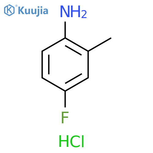 4-Fluoro-2-methylaniline hydrochloride structure