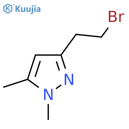 3-(2-bromoethyl)-1,5-dimethyl-1H-pyrazole structure