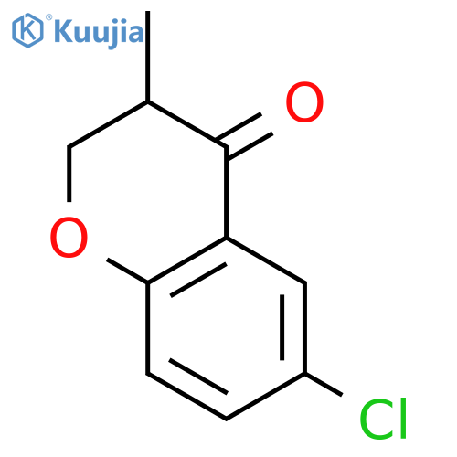 4H-1-Benzopyran-4-one, 6-chloro-2,3-dihydro-3-methyl- structure