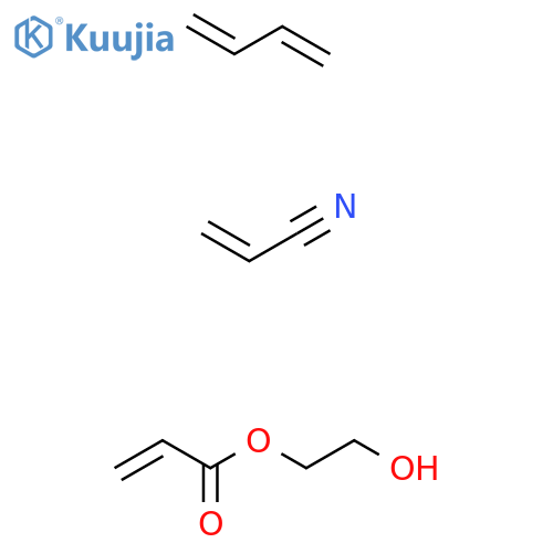 2-Propenoic acid, 2-hydroxyethyl ester, polymer with 1,3-butadiene and 2-propenenitrile structure