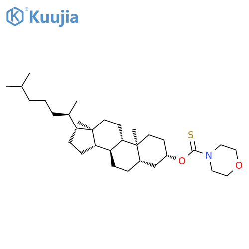 Cholestan-3-ol, 4-morpholinecarbothioate, (3b,5a)- structure