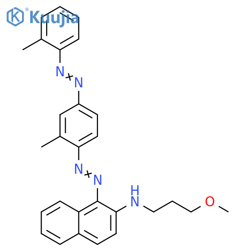 2-Naphthalenamine,N-(3-methoxypropyl)-1-[[2-methyl-4-[(2-methylphenyl)azo]phenyl]azo]- structure