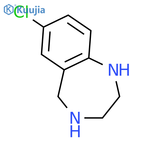 7-Chloro-2,3,4,5-tetrahydro-1H-benzoE1,4diazepine structure