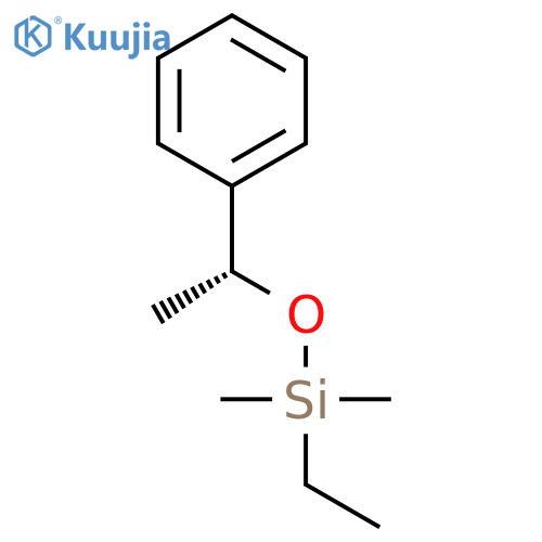 Silane, ethyldimethyl[(1R)-1-phenylethoxy]- structure