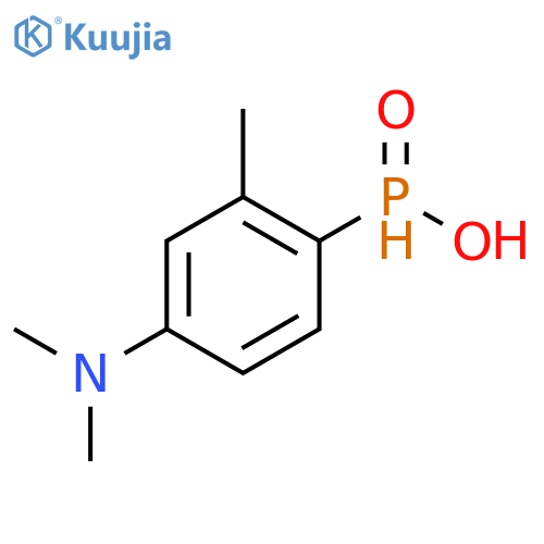 4-(dimethylamino)-2-methylphenylphosphinic acid structure