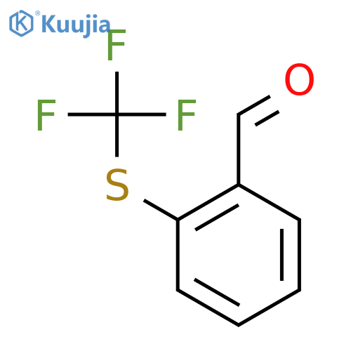2-(Trifluoromethyl)sulfanylbenzaldehyde structure