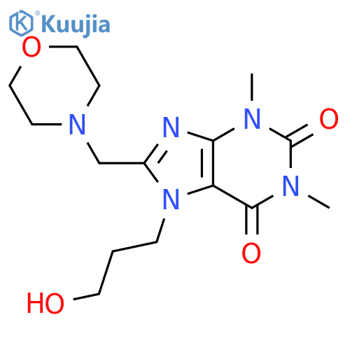 7-(3-hydroxypropyl)-1,3-dimethyl-8-(morpholin-4-yl)methyl-2,3,6,7-tetrahydro-1H-purine-2,6-dione structure