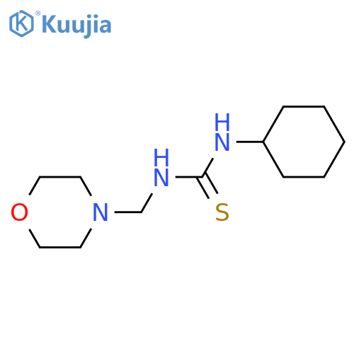 THIOUREA, N-CYCLOHEXYL-N'-(4-MORPHOLINYLMETHYL)- structure