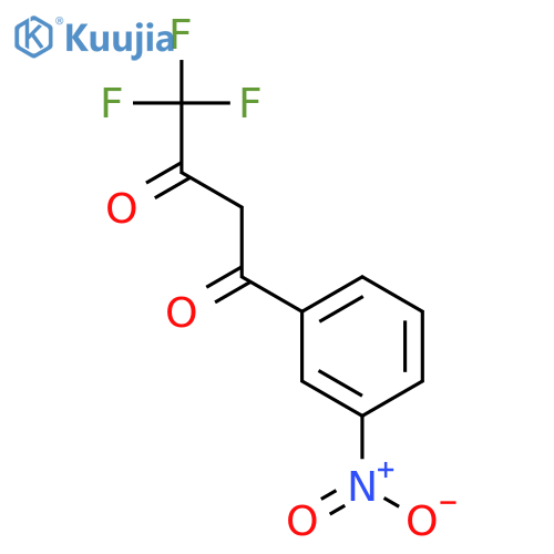 4,4,4-trifluoro-1-(3-nitrophenyl)butane-1,3-dione structure