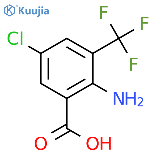 2-Amino-5-chloro-3-trifluoromethyl-benzoic acid structure