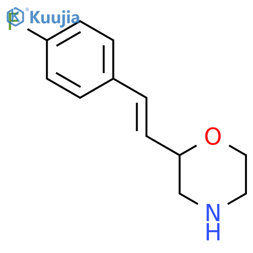 2-2-(4-fluorophenyl)ethenylmorpholine structure