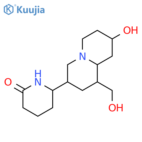 6-[8-hydroxy-1-(hydroxymethyl)octahydro-2H-quinolizin-3-yl]piperidin-2-one structure