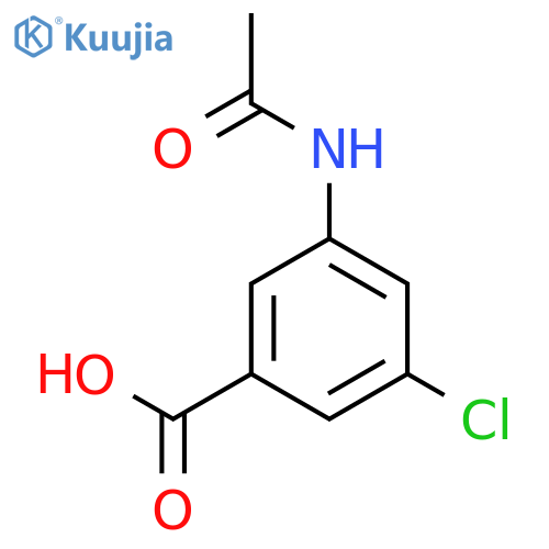 3-chloro-5-acetamidobenzoic acid structure