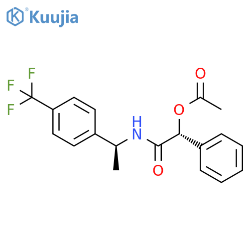 (αR)-α-(Acetyloxy)-N-[(1S)-1-[4-(trifluoromethyl)phenyl]ethyl]benzeneacetamide structure