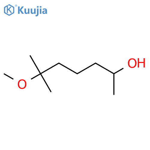6-methoxy-6-methylheptan-2-ol structure