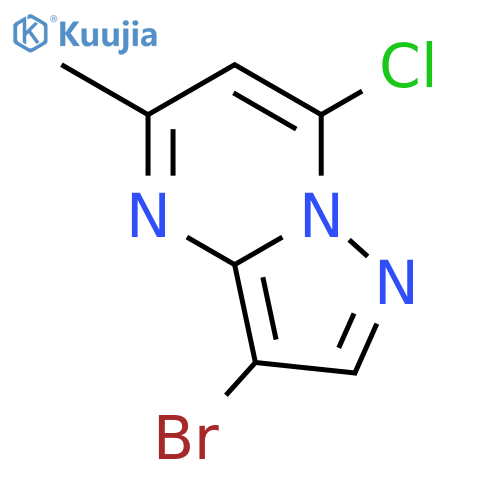 3-bromo-7-chloro-5-methylpyrazolo1,5-apyrimidine structure