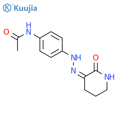 Acetamide, N-[4-[(2-oxo-3-piperidinylidene)hydrazino]phenyl]- structure