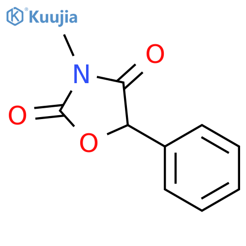 (5R)-3-methyl-5-phenyl-1,3-oxazolidine-2,4-dione structure