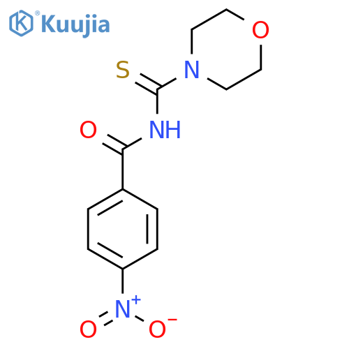 Benzamide, N-(4-morpholinylthioxomethyl)-4-nitro- structure