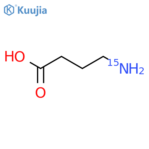 4-(15N)Azanylbutanoic acid structure