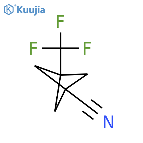 3-(trifluoromethyl)bicyclo[1.1.1]pentane-1-carbonitrile structure