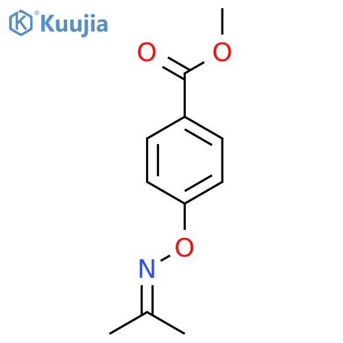 Methyl 4-{(1-methylethylidene)aminooxy}benzoate structure