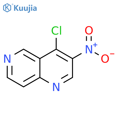 1,6-Naphthyridine, 4-chloro-3-nitro- structure