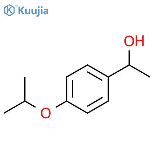 1-4-(propan-2-yloxy)phenylethan-1-ol structure