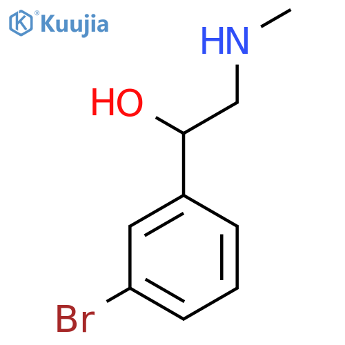 1-(3-Bromophenyl)-2-(methylamino)ethan-1-ol structure