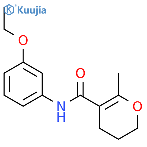 2H-Pyran-5-carboxamide, N-(3-ethoxyphenyl)-3,4-dihydro-6-methyl- structure