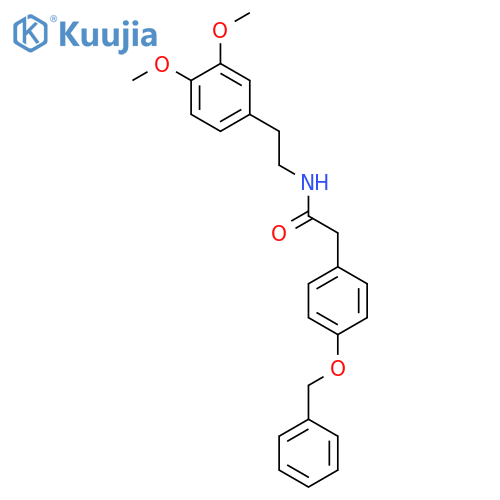 Benzeneacetamide,N-[2-(3,4-dimethoxyphenyl)ethyl]-4-(phenylmethoxy)- structure