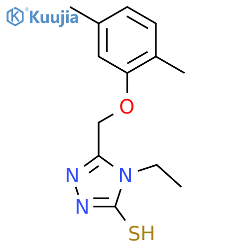 5-(2,5-Dimethylphenoxy)methyl-4-ethyl-4H-1,2,4-triazole-3-thiol structure