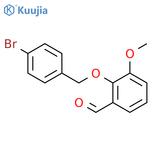 2-(4-Bromobenzyl)oxy-3-methoxybenzaldehyde structure