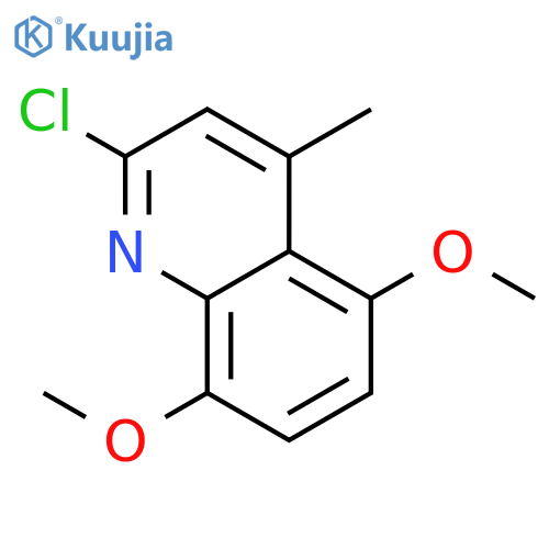 2-Chloro-5,8-dimethoxy-4-methylquinoline structure