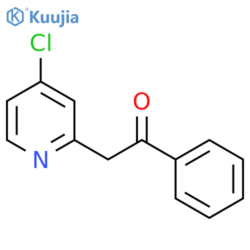 2-(4-Chloropyridin-2-yl)-1-phenylethanone structure