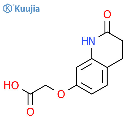 Acetic acid, [(1,2,3,4-tetrahydro-2-oxo-7-quinolinyl)oxy]- structure