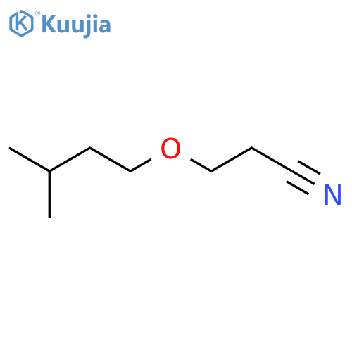 3-(3-methylbutoxy)propanenitrile structure