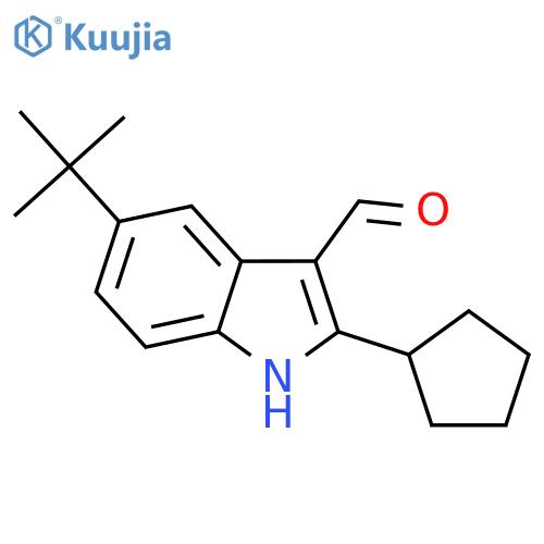 5-tert-Butyl-2-cyclopentyl-1h-indole-3-carbaldehyde structure