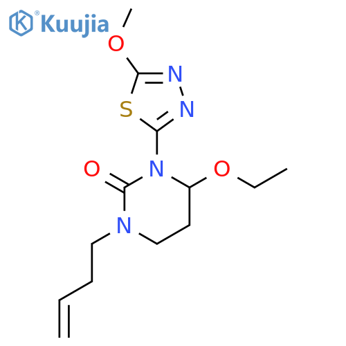 2(1H)-Pyrimidinone,1-(3-butenyl)-4-ethoxytetrahydro-3-(5-methoxy-1,3,4-thiadiazol-2-yl)- structure