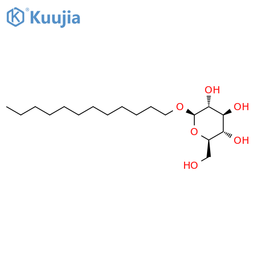 Dodecyl-β-D-glucopyranoside structure