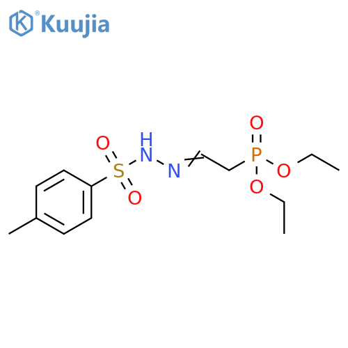Benzenesulfonic acid, 4-methyl-, 2-[2-(diethoxyphosphinyl)ethylidene]hydrazide structure