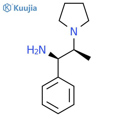 (1R,2S)-1-phenyl-2-(pyrrolidin-1-yl)propan-1-amine structure