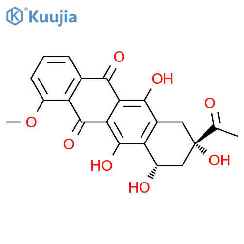 (7S,9S)-9-acetyl-6,7,9,11-tetrahydroxy-4-methoxy-8,10-dihydro-7H-tetracene-5,12-dione structure