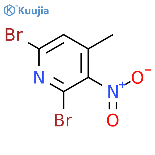 2,6-Dibromo-4-methyl-3-nitropyridine structure