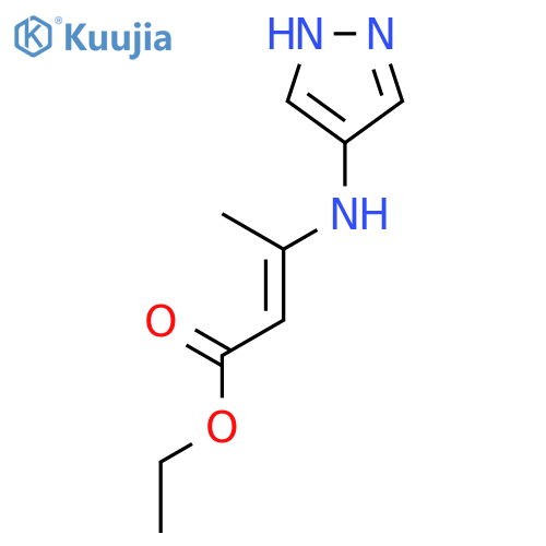 2-Butenoic acid, 3-(1H-pyrazol-4-ylamino)-, ethyl ester structure