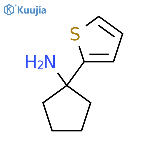 1-(Thiophen-2-yl)cyclopentan-1-amine structure