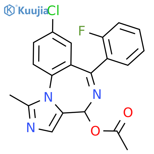 4-ACETOXY-8-CHLORO-6-(2-FLUOROPHENYL)-1-METHYL-4H-IMIDAZO[1,5-A][1,4]BENZODIAZEPINE structure